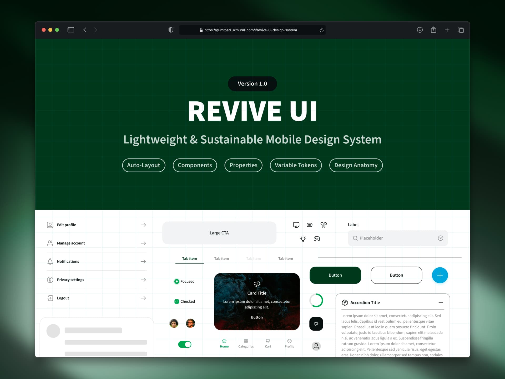 Revive UI - Design System project image